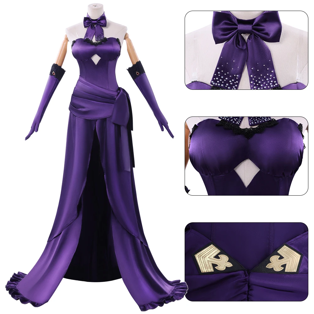 Игра FGO Jeanne d'Arc (Альтер) костюмы для косплея ужин Святой ночи фиолетовые платья Хэллоуин карнавальный наряд для женщин
Игра FGO Jeanne d'Arc (Альтер) костюмы для косплея ужин Святой ночи фиолетовые платья Хэллоуин карнавальный наряд для женщин