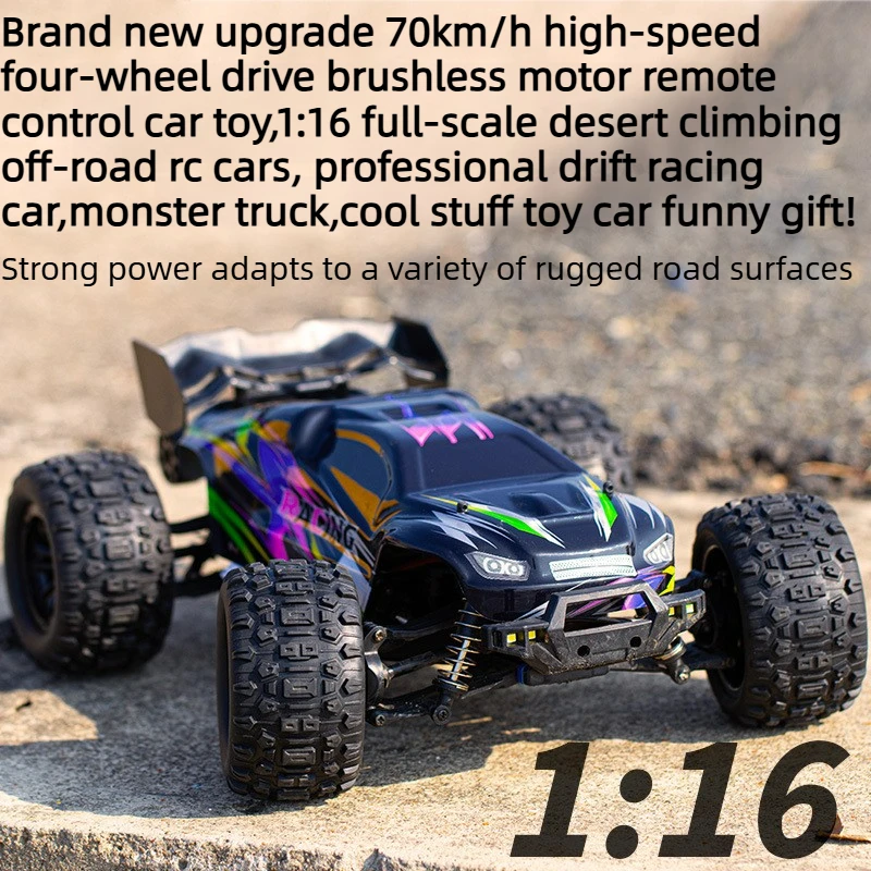 Cool Stuff Toy Car Funny Gift-70km/h High-speed 4WD Rc Truck,Remote Control Car,1:16 Off-road Rc Car,Monster Truck,Toys for Boys
Cool Stuff Toy Car Funny Gift-70km/h High-speed 4WD Rc Truck,Remote Control Car,1:16 Off-road Rc Car,Monster Truck,Toys for Boys