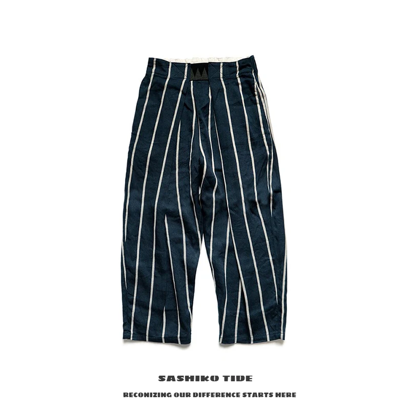 Kapital 2AW ex Casual Cotton Linen Stripe Breathable Long Pants Double Color Leisure Youthful Spring Autumn Winter Seasonal
Kapital 2AW ex Casual Cotton Linen Stripe Breathable Long Pants Double Color Leisure Youthful Spring Autumn Winter Seasonal