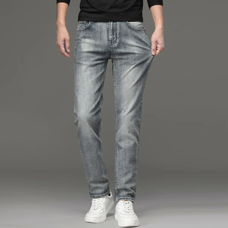 Мужские новые элитные винтажные облегающие джинсы Мужские теплые свободные прямые джинсовые брюки Повседневные универсальные повседневные винтажные серые брюки
Мужские новые элитные винтажные облегающие джинсы Мужские теплые свободные прямые джинсовые брюки Повседневные универсальные повседневные винтажные серые брюки