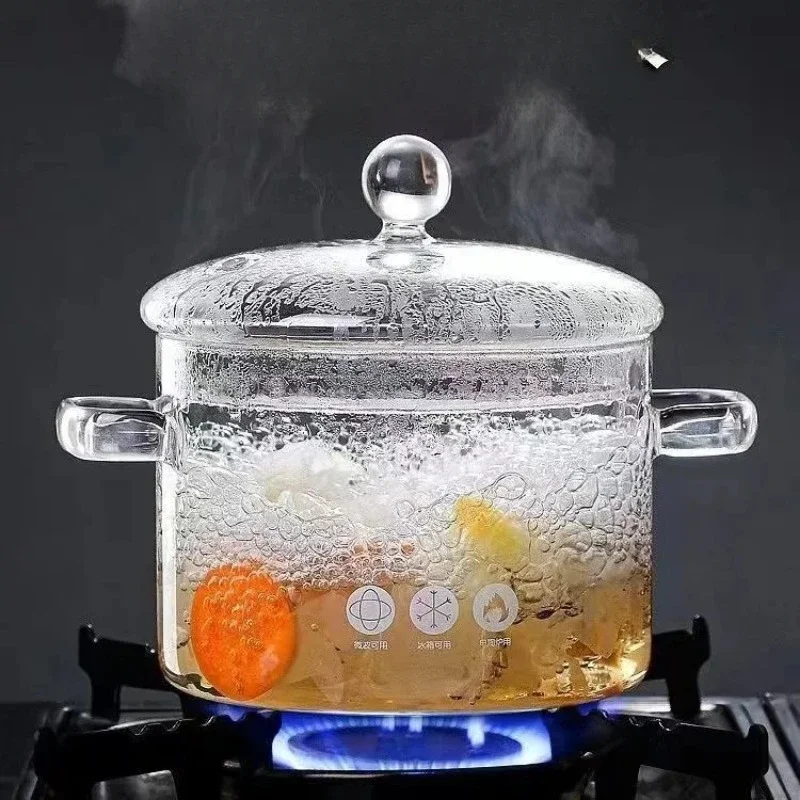 Heat-Resistant Glass Soup Pot Transparent Soup And Stock Pot Household Glass Bowl Kitchen Utensils Gas Stove Induction
Heat-Resistant Glass Soup Pot Transparent Soup And Stock Pot Household Glass Bowl Kitchen Utensils Gas Stove Induction