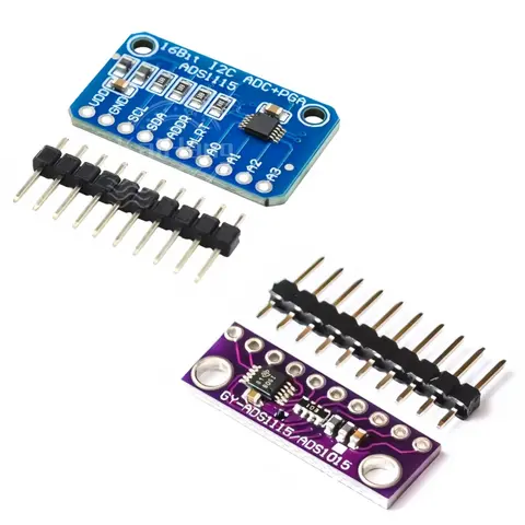 Moduł ADC 16-bitowy I2C ADS1115 ADS1015, 4 kanały z wzmacniaczem Pro Gain, 2.0V do 5.5V dla Arduino RPi
