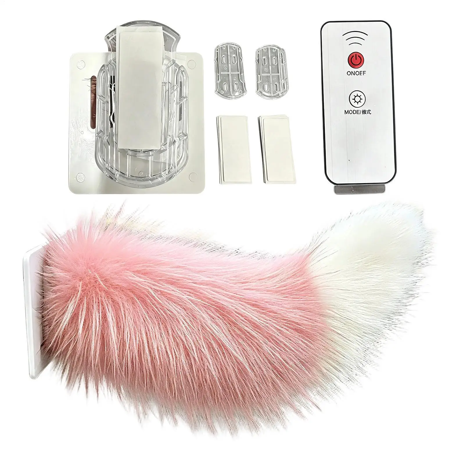 Cute Electric Wagging Plush Tail for Scooter Plush Faux Fur Car Rear Decoration Moving Animal Tail Accessory for all vehicles
Cute Electric Wagging Plush Tail for Scooter Plush Faux Fur Car Rear Decoration Moving Animal Tail Accessory for all vehicles