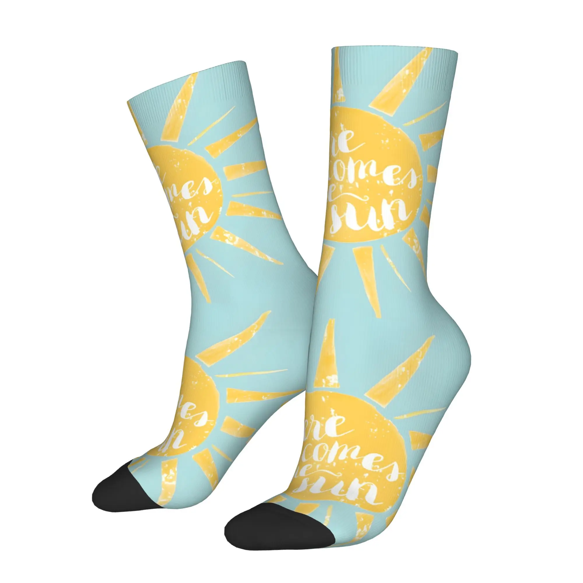 Funny Sock for Men Here Comes The Sun Hip Hop Harajuku Happy Quality Pattern Printed Crew Sock Novelty Gift
Funny Sock for Men Here Comes The Sun Hip Hop Harajuku Happy Quality Pattern Printed Crew Sock Novelty Gift