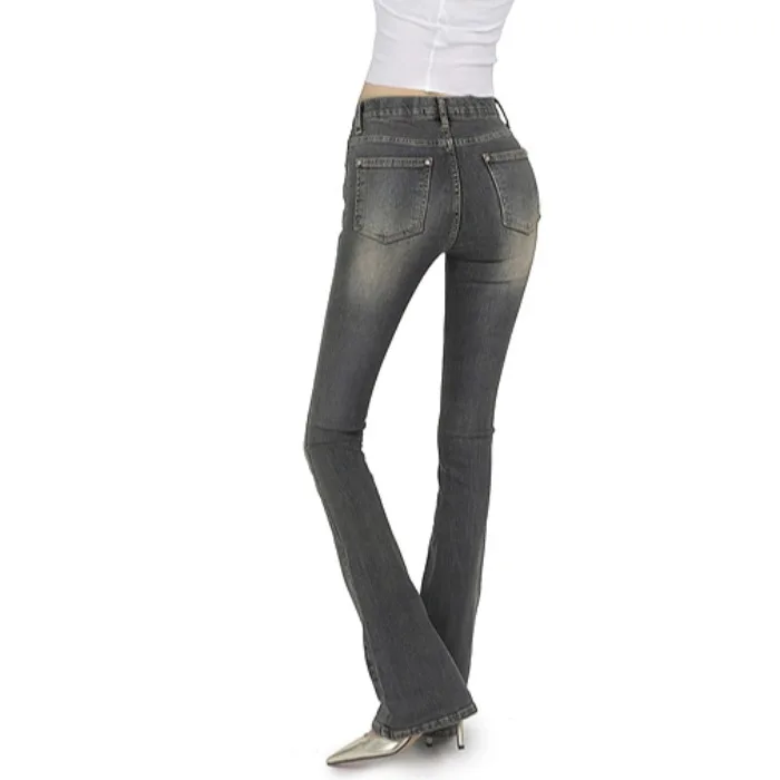 East Gate High Waist Slim Fit Bell Bot Vintage Distred Stretch Denim Jeans Women's Premium Faion Spring Autumn
East Gate High Waist Slim Fit Bell Bot Vintage Distred Stretch Denim Jeans Women's Premium Faion Spring Autumn