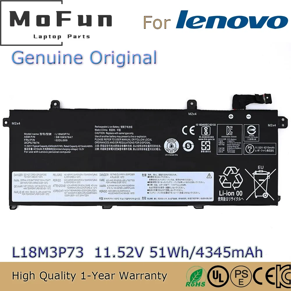 Совершенно новый оригинальный аккумулятор для ноутбука L18M3P73 11,52 В 51 Втч для Lenovo ThinkPad T490 T495 P43S 1-го поколения L18C3P71 L18M3P74 L18L3P73 и т. д.
Совершенно новый оригинальный аккумулятор для ноутбука L18M3P73 11,52 В 51 Втч для Lenovo ThinkPad T490 T495 P43S 1-го поколения L18C3P71 L18M3P74 L18L3P73 и т. д.