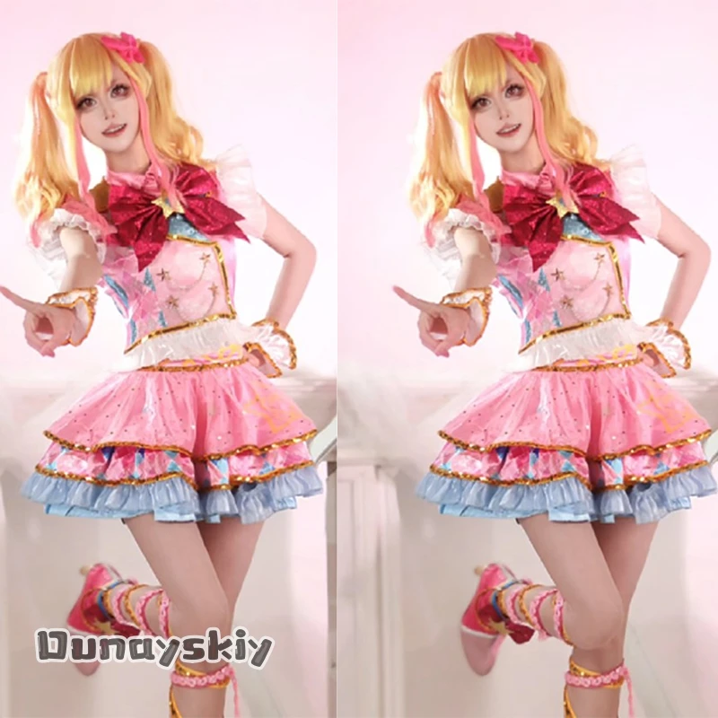 ADy Ss^Nijino Yume New Outfit Kawaii Elf Suit Pink Sleeveless Cake Dress Sweet Lolita Flower Necklace Halloween Cosplay Aikatsu!
ADy Ss^Nijino Yume New Outfit Kawaii Elf Suit Pink Sleeveless Cake Dress Sweet Lolita Flower Necklace Halloween Cosplay Aikatsu!