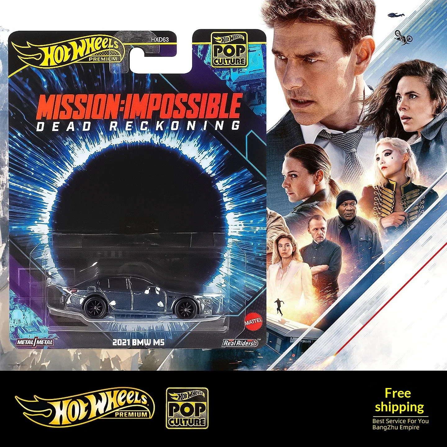 Hot Wheels 2021 Bmw M5 Diecast Model Car Mission Impossible Dead Reckoning Pop Culture Metal Bottom Rubber Tires For Collectors
Hot Wheels 2021 Bmw M5 Diecast Model Car Mission Impossible Dead Reckoning Pop Culture Metal Bottom Rubber Tires For Collectors