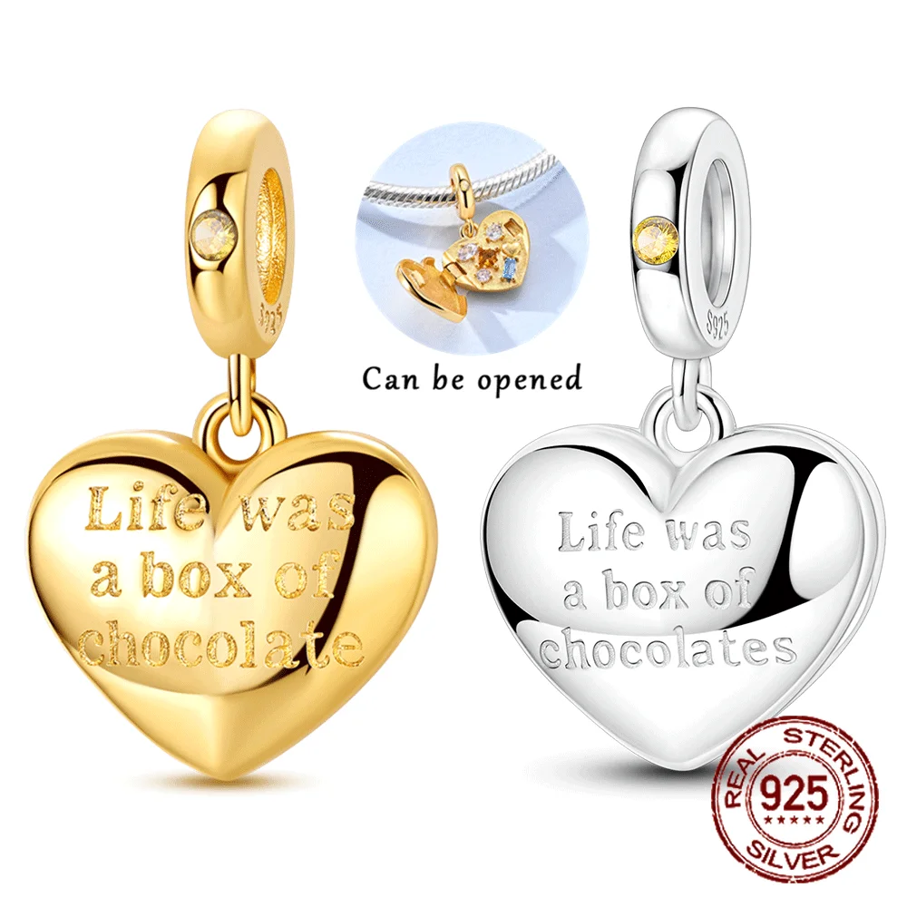 Original 925 Sterling Silver Charm Life was a box of chocolates Pendant for Women Fit Original Bracelet Necklace DIY Accessories
Original 925 Sterling Silver Charm Life was a box of chocolates Pendant for Women Fit Original Bracelet Necklace DIY Accessories