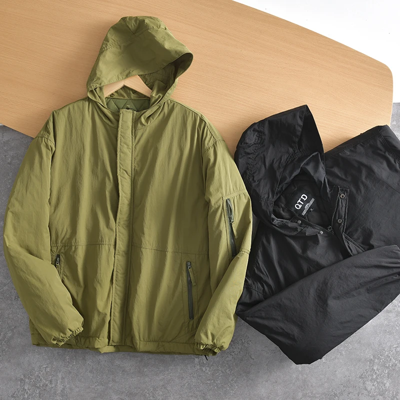 American Workwear Style Men's Cotton Jacket Hooded Lightweight Padded Loose Fit Casual Outerwear Trendy Autumn Winter
American Workwear Style Men's Cotton Jacket Hooded Lightweight Padded Loose Fit Casual Outerwear Trendy Autumn Winter