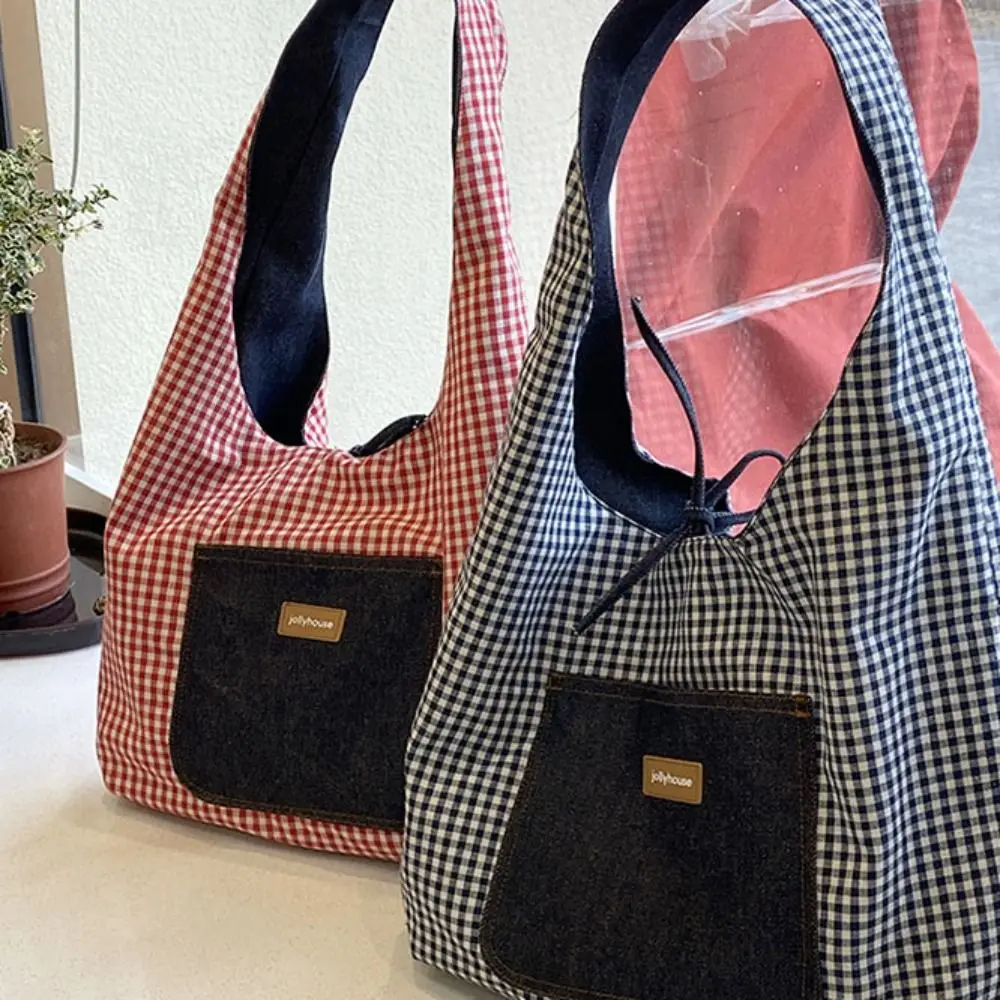 Cloth Double Sided Plaid Denim Vest Bag Retro Korean Style Denim Shoulder Bag Handbag Geometric Bohemian Messenger Bag Travel
Cloth Double Sided Plaid Denim Vest Bag Retro Korean Style Denim Shoulder Bag Handbag Geometric Bohemian Messenger Bag Travel