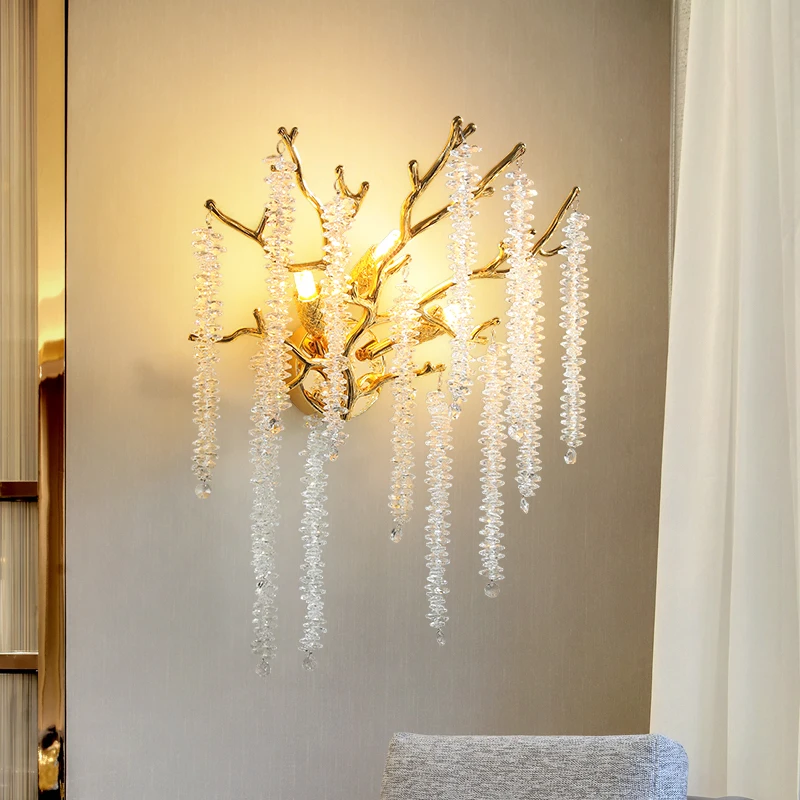 Hanging Leaves Delicate Luxury Creative Design Wall Lamp Living Room Sconce Wall Lightings Golden Beautiful Lamp
Hanging Leaves Delicate Luxury Creative Design Wall Lamp Living Room Sconce Wall Lightings Golden Beautiful Lamp