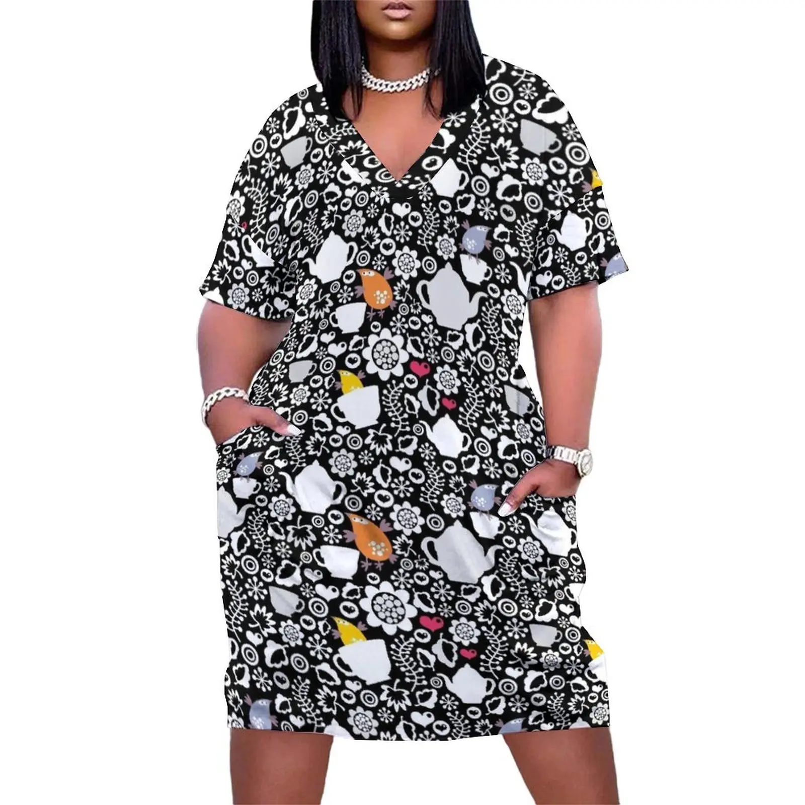 Tea Party in Black and White Loose Pocket Dress elegant women's sets ladies dresses for special occasion
Tea Party in Black and White Loose Pocket Dress elegant women's sets ladies dresses for special occasion