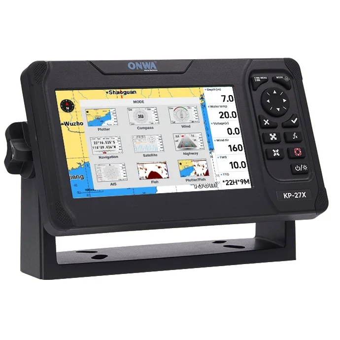 2024 New ONWA KP-27X Navigator 7 Inch Cart Plotter AIS Fish Finder 3-in-1 Marine Electronics Maritime Navigation Communication
2024 New ONWA KP-27X Navigator 7 Inch Cart Plotter AIS Fish Finder 3-in-1 Marine Electronics Maritime Navigation Communication