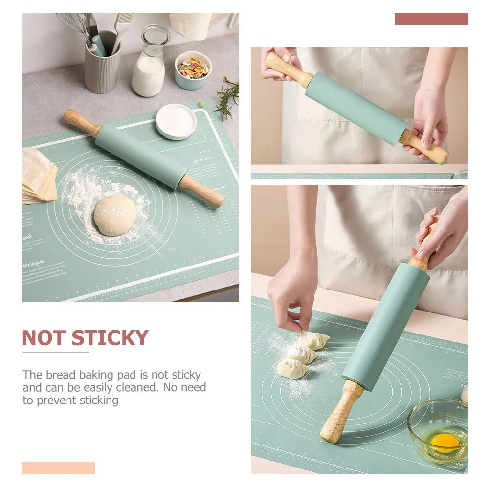 1Set Pastry Mat Dough Baking Set Silicone Non-Stick Rolling Pin Bread Roller Kitchen Pie Baking Pad Anti-Slip Kneading Mat
1Set Pastry Mat Dough Baking Set Silicone Non-Stick Rolling Pin Bread Roller Kitchen Pie Baking Pad Anti-Slip Kneading Mat