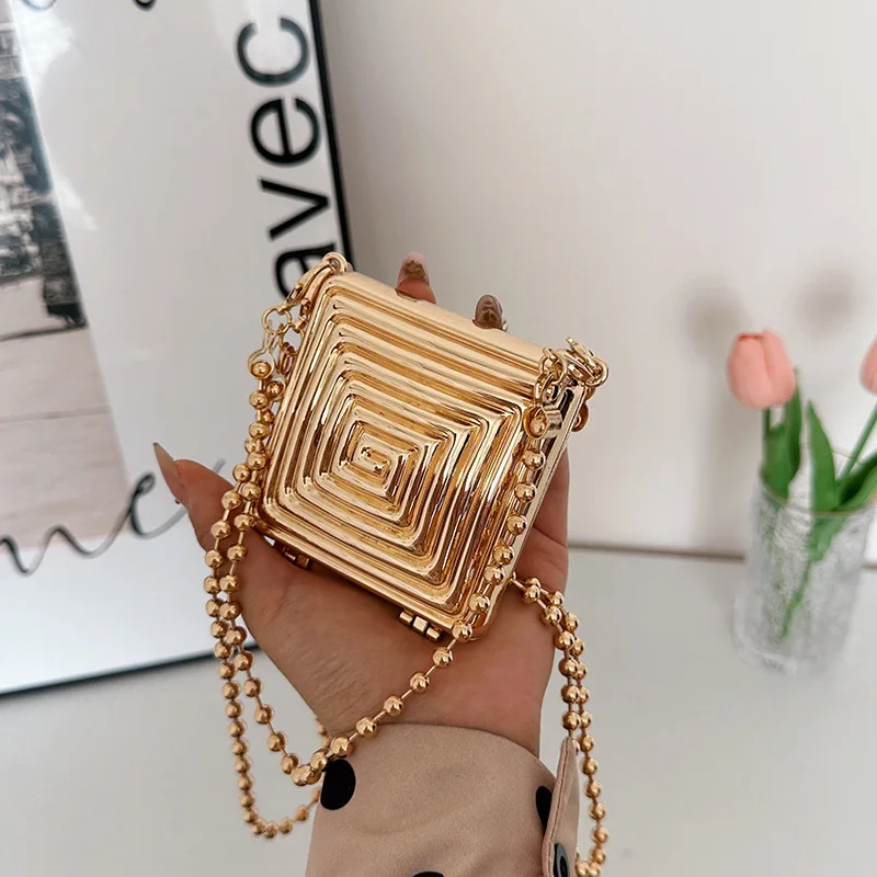 2025 New Women's Mini Metal Bag, Spring-Summer Fashion, Diamond Quilted Single-Shoulder Style, Chain Crossbody Pouch
2025 New Women's Mini Metal Bag, Spring-Summer Fashion, Diamond Quilted Single-Shoulder Style, Chain Crossbody Pouch