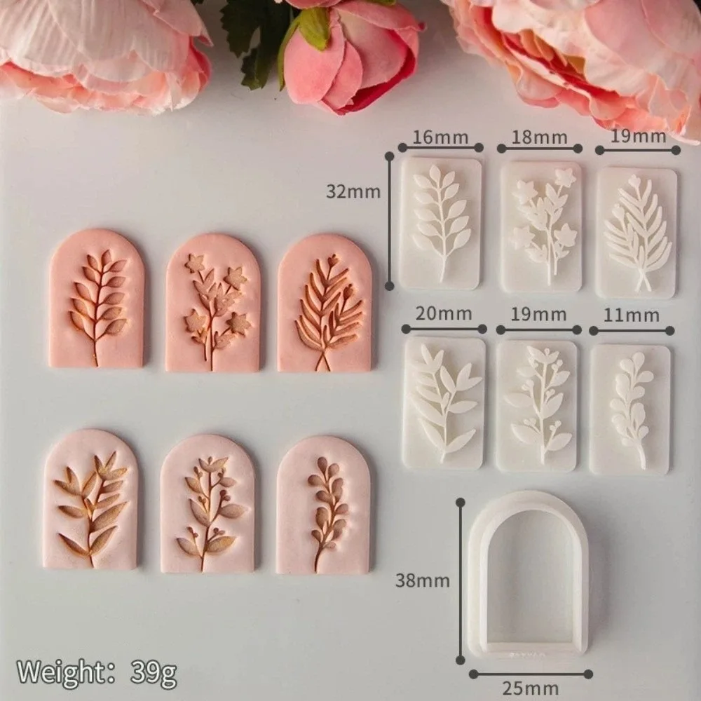 7Pcs Set Clay Earring Molds Set Fresh Plant Pattern Embossing Design Botanical Leaf Pattern Molds Flower Leaves Stamps
7Pcs Set Clay Earring Molds Set Fresh Plant Pattern Embossing Design Botanical Leaf Pattern Molds Flower Leaves Stamps