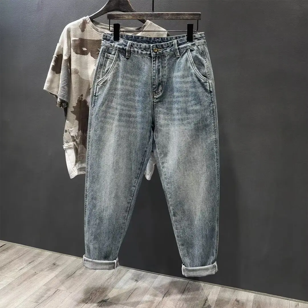 Autumn and Winter 2026 Washed Jeans Men's Trendy Retro Trousers Loose Large Size Straight Cone Autumn Cargo Baggy Pants Man
Autumn and Winter 2026 Washed Jeans Men's Trendy Retro Trousers Loose Large Size Straight Cone Autumn Cargo Baggy Pants Man