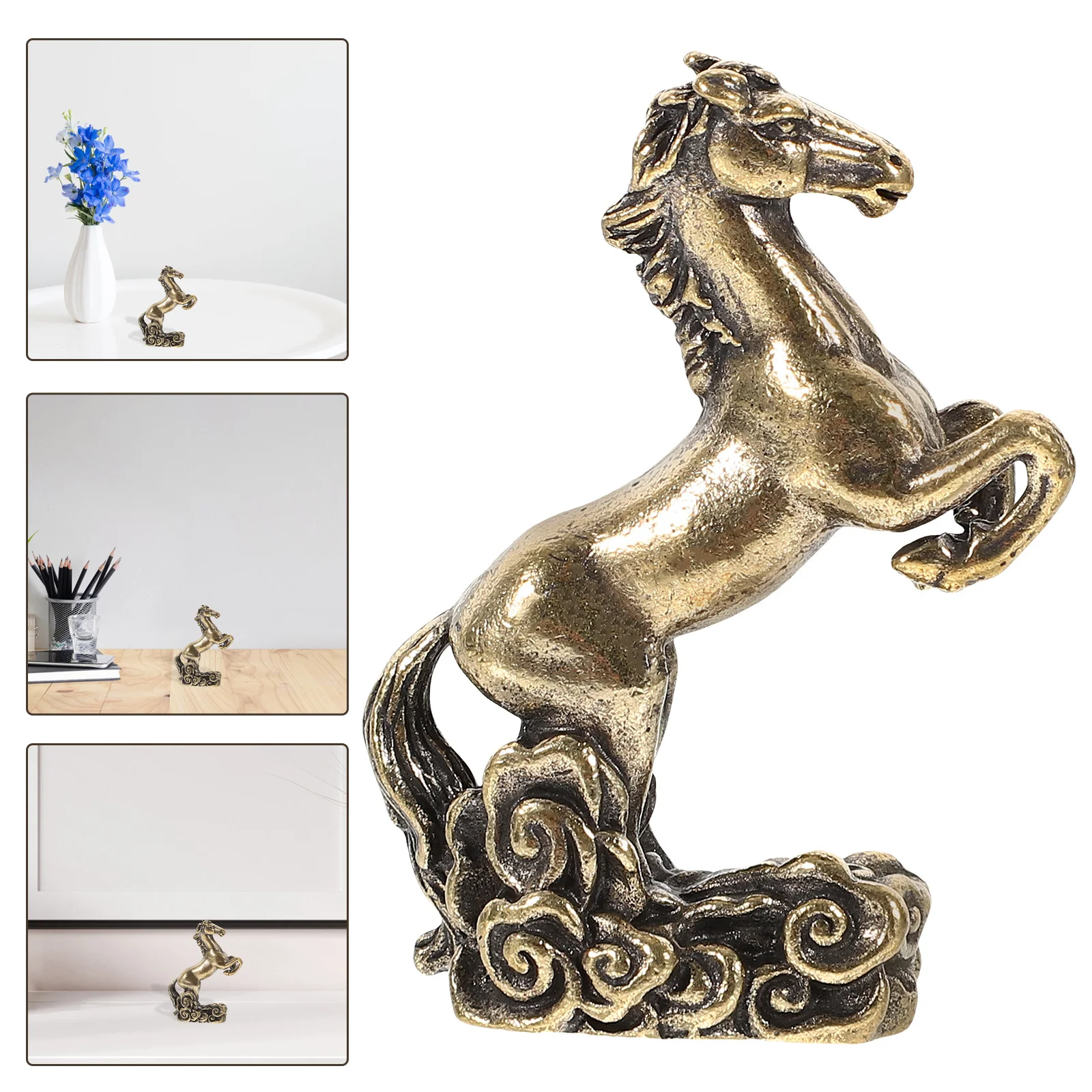 Copper Horse Sculpture Elegant Home Adornment for Office Desk Decor Vintage Brass Craft with Lifelike Design Desktop Animal
Copper Horse Sculpture Elegant Home Adornment for Office Desk Decor Vintage Brass Craft with Lifelike Design Desktop Animal