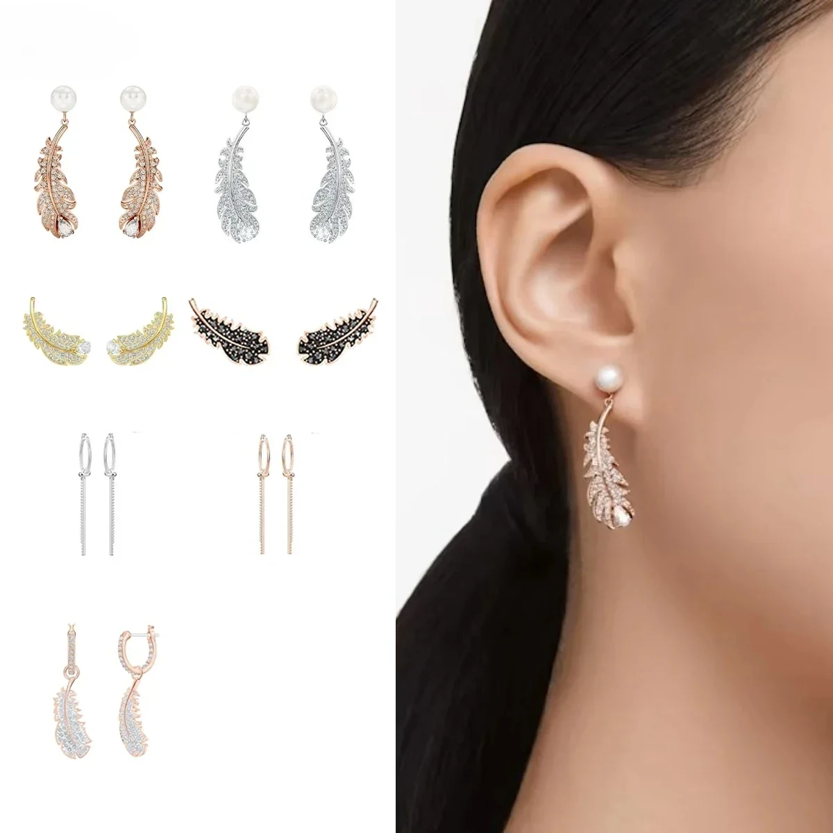 Gorgeous and Elegant S925dyllia Droplet Shaped Inlaid Zircon Earrings Are A Must-have Jewelry for Banquets - A Beloved Gift
Gorgeous and Elegant S925dyllia Droplet Shaped Inlaid Zircon Earrings Are A Must-have Jewelry for Banquets - A Beloved Gift