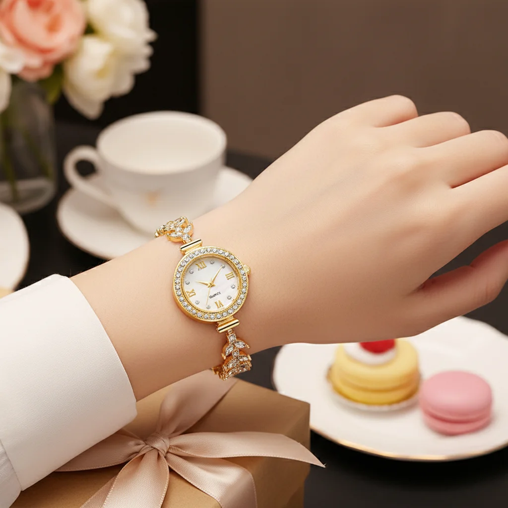 Elegant Women Quartz-Watch With Round Dial And Alloy Bracelet For Gifts & Daily Use
Elegant Women Quartz-Watch With Round Dial And Alloy Bracelet For Gifts & Daily Use