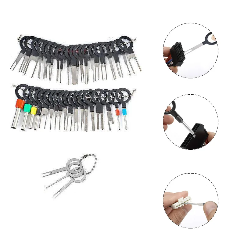 41 шт., набор инструментов для удаления автомобильных клемм, инструмент для извлечения штифтов, съемник разъемов для автомобильных клемм, ручные инструменты для разборки
41 шт., набор инструментов для удаления автомобильных клемм, инструмент для извлечения штифтов, съемник разъемов для автомобильных клемм, ручные инструменты для разборки