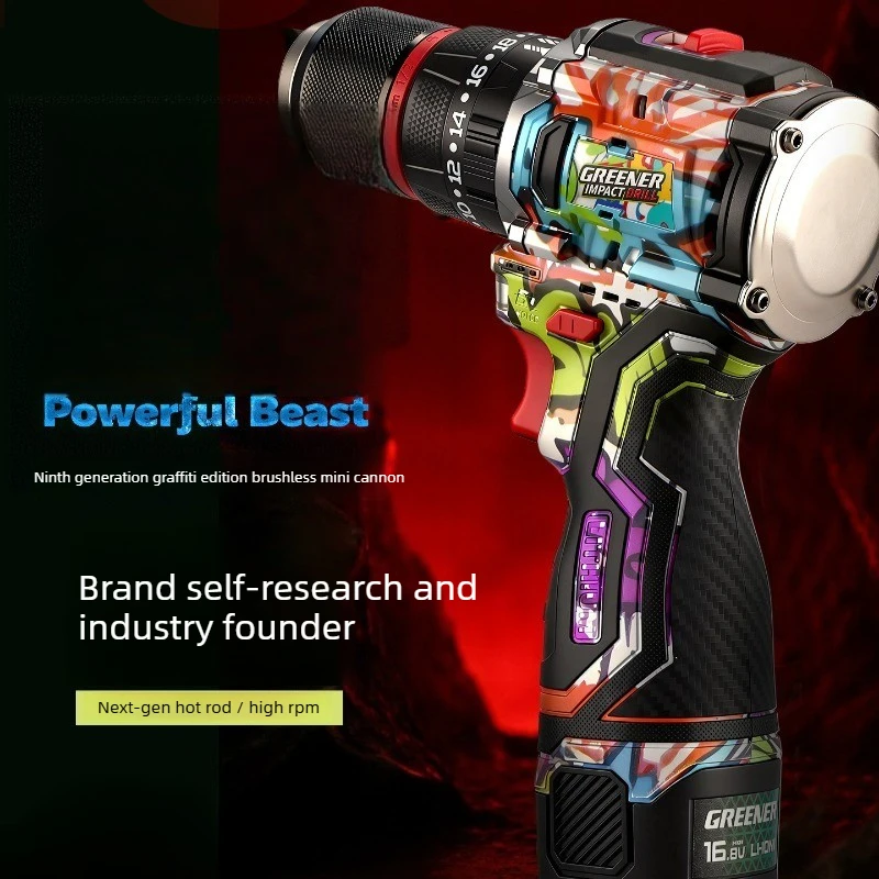 Doodle Small Steel Cannon Brushless Impact Lithium Electric Pistol Drill Multifunctional Home Use Wall Drilling
Doodle Small Steel Cannon Brushless Impact Lithium Electric Pistol Drill Multifunctional Home Use Wall Drilling