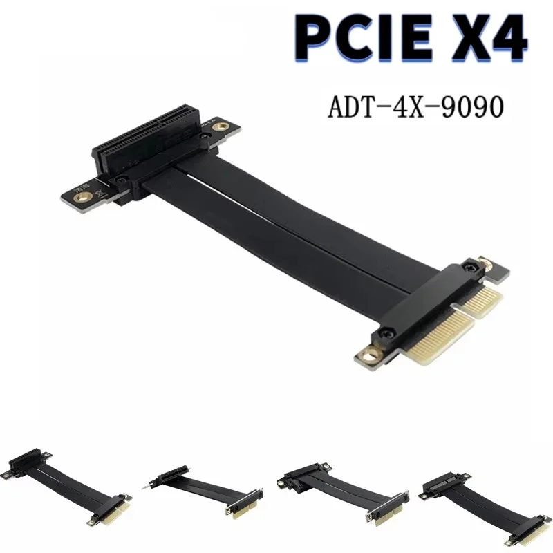 PCI-E X4 Riser Cable Двойной 90-градусный прямоугольный удлинительный кабель PCIe 3.0 x4 to x4 PCI Express 4x Riser Card Удлинитель материнской платы
PCI-E X4 Riser Cable Двойной 90-градусный прямоугольный удлинительный кабель PCIe 3.0 x4 to x4 PCI Express 4x Riser Card Удлинитель материнской платы