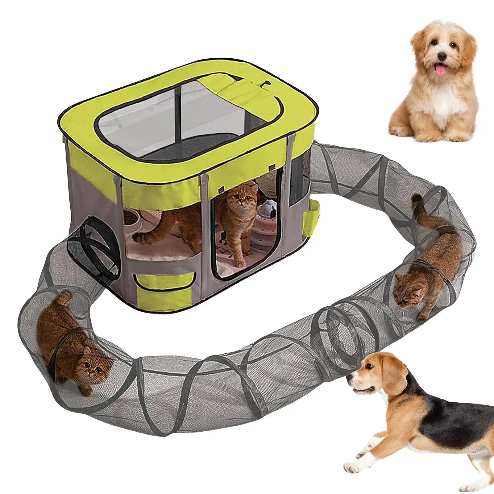 Cat Enclosure With Tunnel Small Animals Playground Enclosures Easy Setup Spacious Kitten Playground For Garden Lawn Yard Balcony
Cat Enclosure With Tunnel Small Animals Playground Enclosures Easy Setup Spacious Kitten Playground For Garden Lawn Yard Balcony