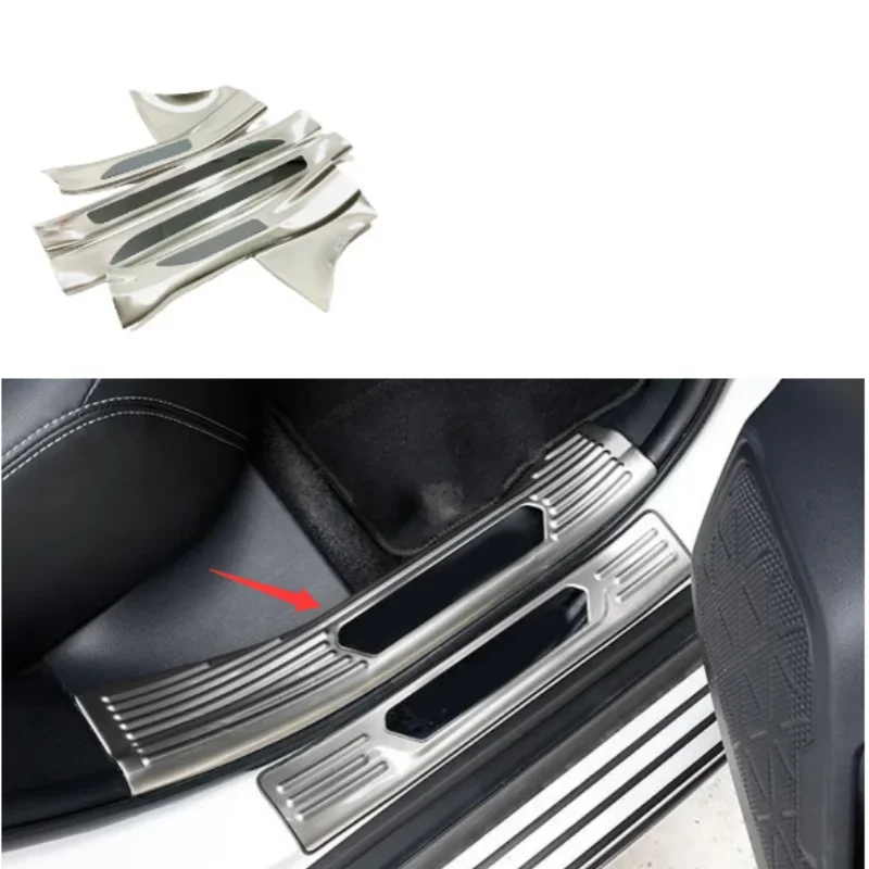 New! Stainless Steel Pedal Door Sill Scuff Plate For Toyota Rav4 2019 - 2023Interior Threshold Car Accessories Decoration
New! Stainless Steel Pedal Door Sill Scuff Plate For Toyota Rav4 2019 - 2023Interior Threshold Car Accessories Decoration
