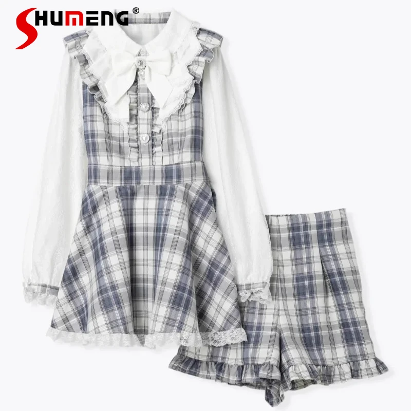 Autumn New Japanese Rojita Long-sleeved Dress And Short Pants 2pcs Sets Y2k Clothes Detachable Bow Girl Shorts Outfits 4 Colors
Autumn New Japanese Rojita Long-sleeved Dress And Short Pants 2pcs Sets Y2k Clothes Detachable Bow Girl Shorts Outfits 4 Colors
