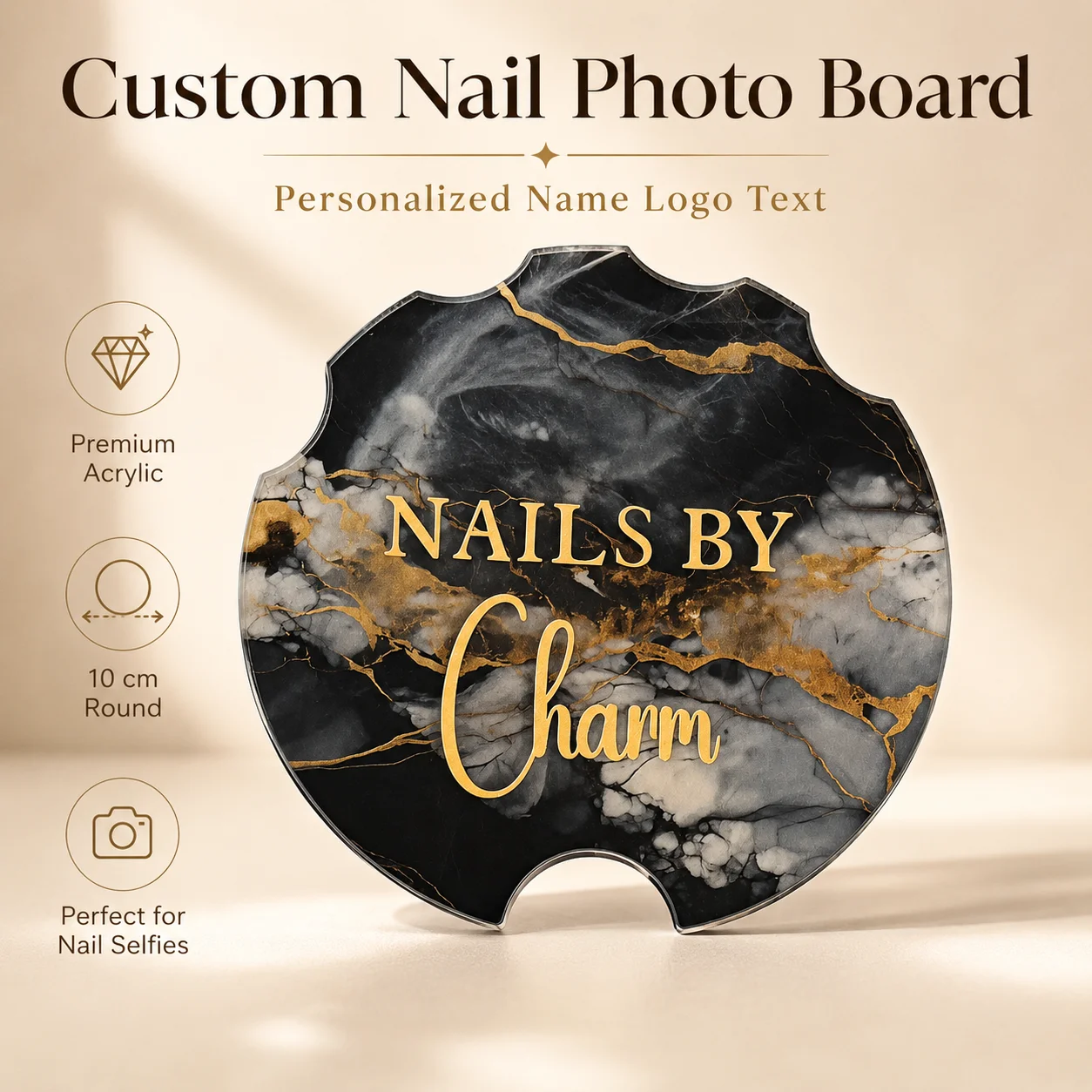 Acrylic Nailfie Display Plate Custom Brand Logo Text Nail Photo Tool Nail Studio Manicure Showcase For Social Media Nail Shots
Acrylic Nailfie Display Plate Custom Brand Logo Text Nail Photo Tool Nail Studio Manicure Showcase For Social Media Nail Shots