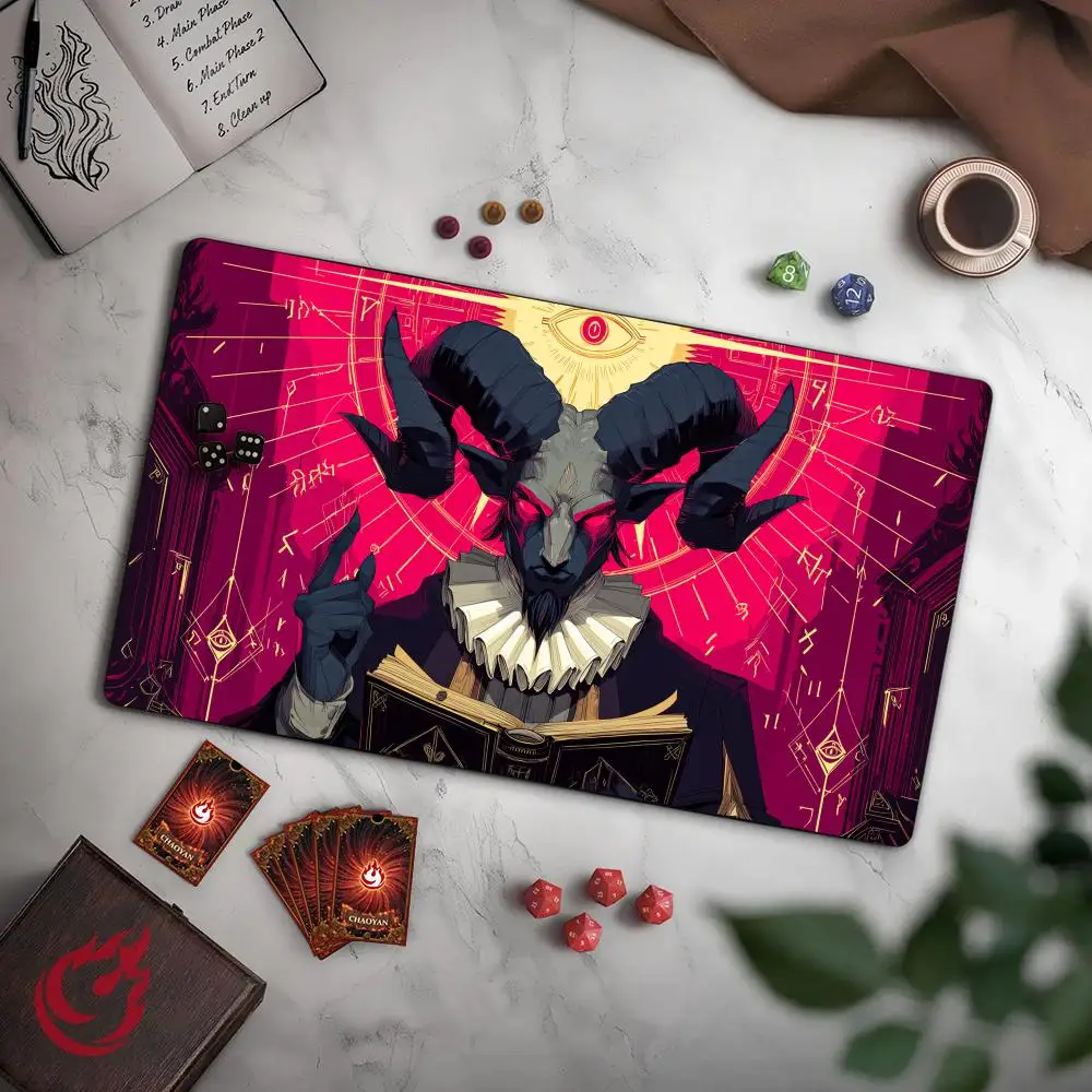 Sheep-Head Demon Wizard MTG Playmat Magic Card Mat with Stitched Edge Non-Slip Durable Tabletop playmat Board Game Mat for TCG
Sheep-Head Demon Wizard MTG Playmat Magic Card Mat with Stitched Edge Non-Slip Durable Tabletop playmat Board Game Mat for TCG