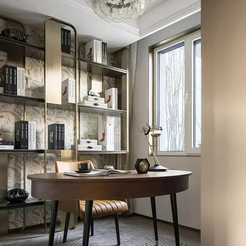 Minimalist modern light luxury multi-layer display cabinet bookshelf, high-end large flat-floor whole house custom cabinet
Minimalist modern light luxury multi-layer display cabinet bookshelf, high-end large flat-floor whole house custom cabinet