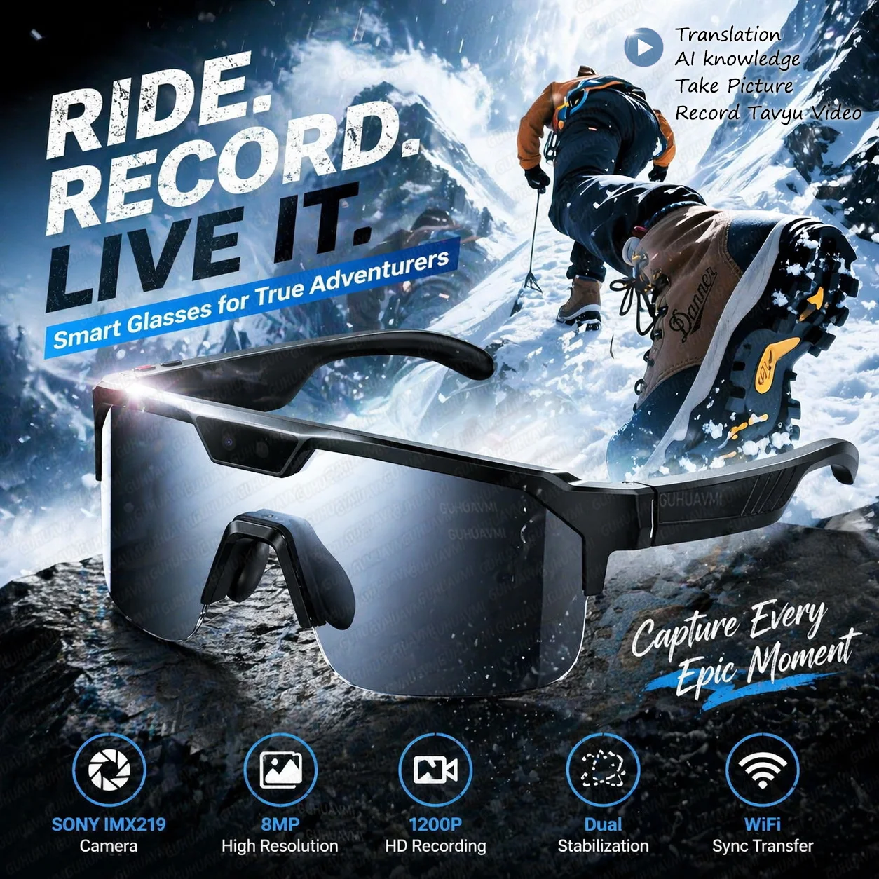 2026 Smart Sunglasses for Men Women Open-Ear Speakers Voice Assistant Touch Control UV400 Polarized Lens Glasses Cycling Running
2026 Smart Sunglasses for Men Women Open-Ear Speakers Voice Assistant Touch Control UV400 Polarized Lens Glasses Cycling Running