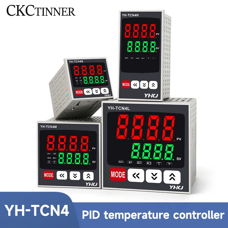 YH-TCN4 PID Temperature Controller Dual Output SSR Relay Digital Display Adjustment High Precision 100-240VAC 0-400℃ K/J/T/CU50
YH-TCN4 PID Temperature Controller Dual Output SSR Relay Digital Display Adjustment High Precision 100-240VAC 0-400℃ K/J/T/CU50