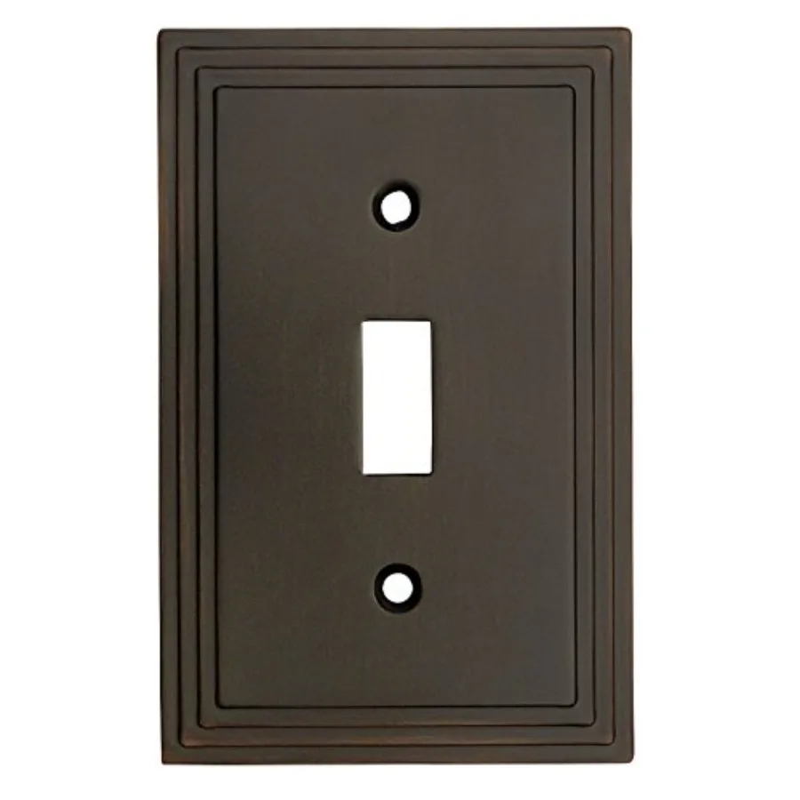 25053-ORB Oil Rubbed Bronze Single Toggle Switch Plate Switchplate Cover
25053-ORB Oil Rubbed Bronze Single Toggle Switch Plate Switchplate Cover