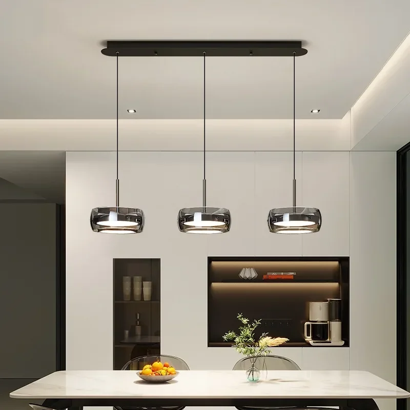 Modern luxury glass restaurant pendant light with eye protection high-end three headed bar counter dining room lighting fixtures
Modern luxury glass restaurant pendant light with eye protection high-end three headed bar counter dining room lighting fixtures