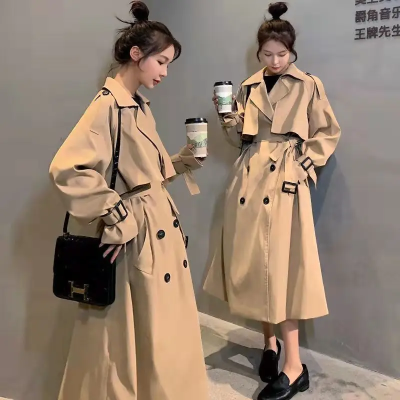 Windbreaker Women's Medium Length Short British Style Student Korean Version Loose Knee High Temperament Jacket
Windbreaker Women's Medium Length Short British Style Student Korean Version Loose Knee High Temperament Jacket