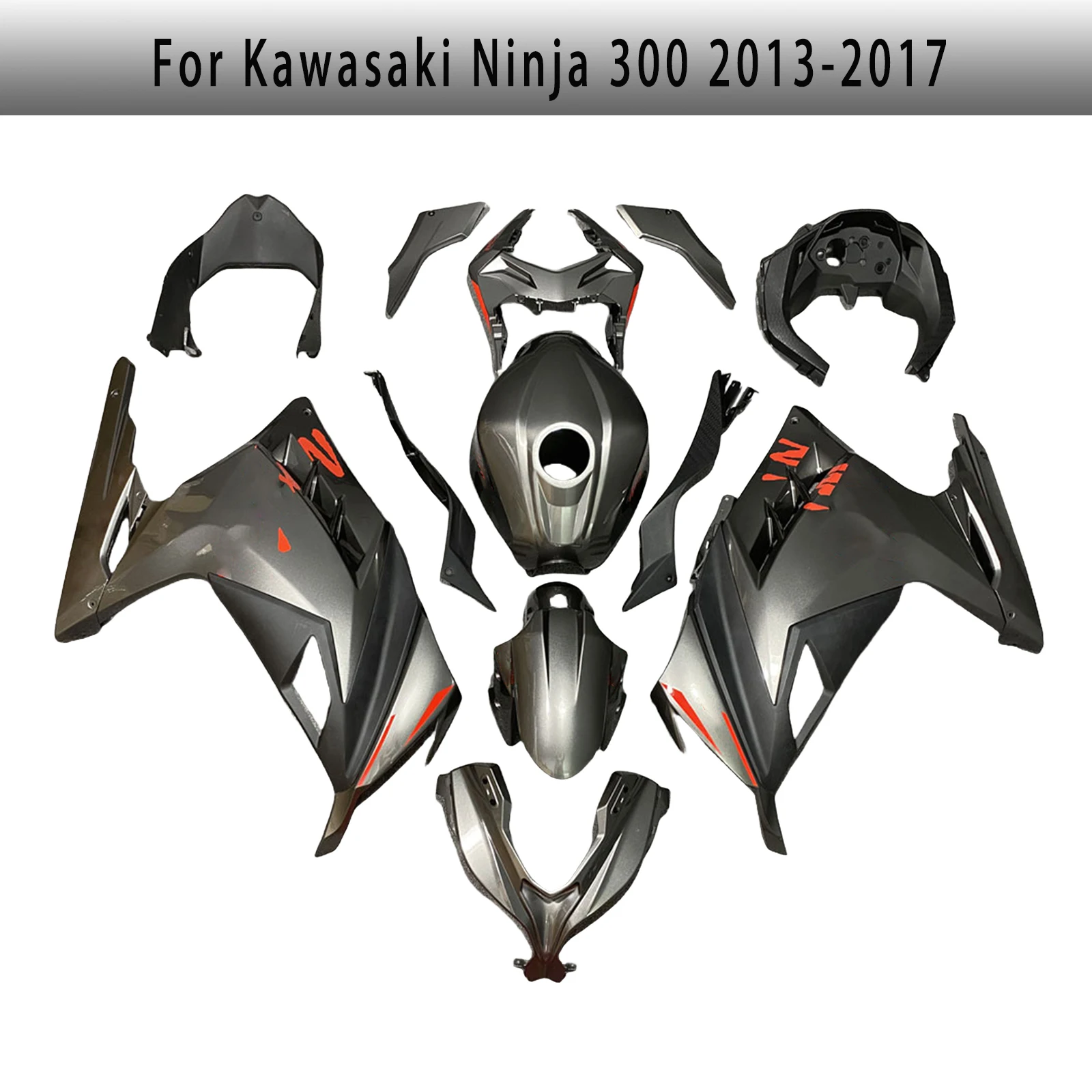 Motorcycle Injection Molded Shell Body Frame A Complete Kit Series Fairing For Ninja300 2013-2017 Models
Motorcycle Injection Molded Shell Body Frame A Complete Kit Series Fairing For Ninja300 2013-2017 Models