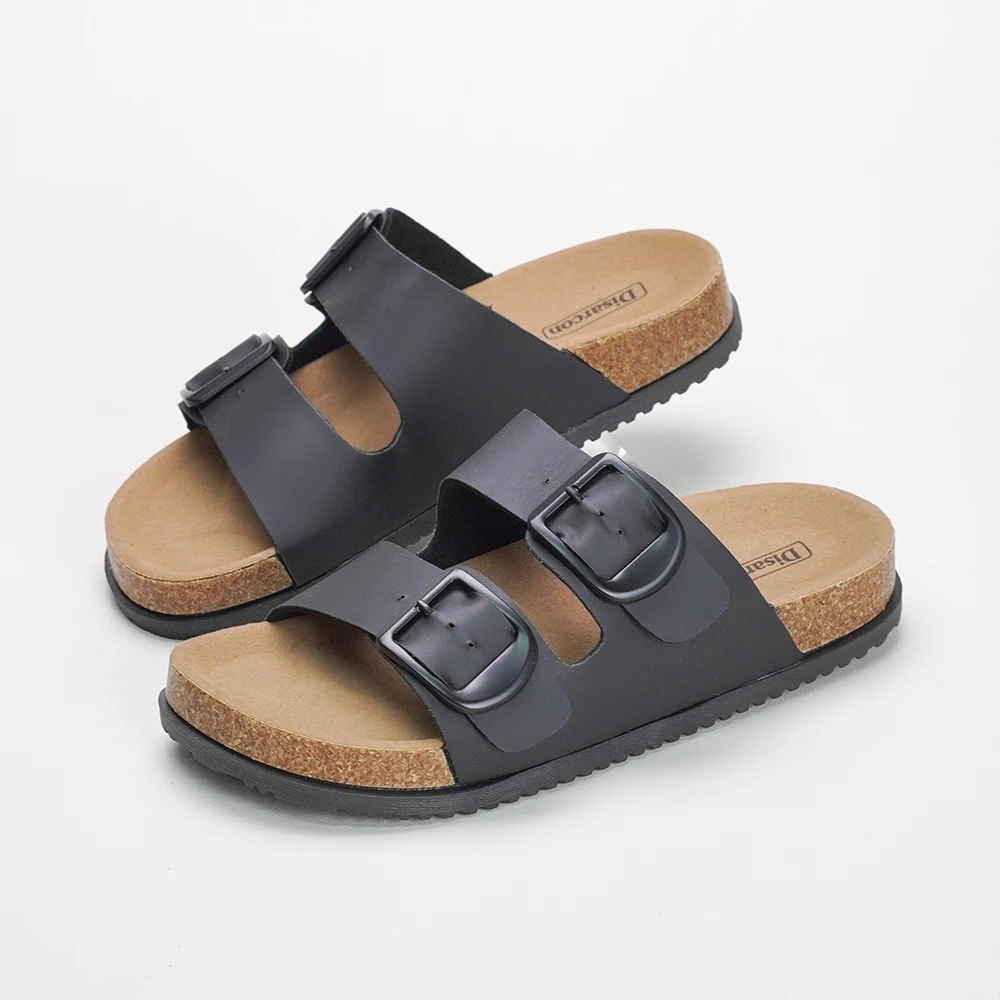Black and White Double Buckle Sandals, Unisex Adjustable Flat Slippers, Non-Slip Sandals for Both Men and Women
Black and White Double Buckle Sandals, Unisex Adjustable Flat Slippers, Non-Slip Sandals for Both Men and Women