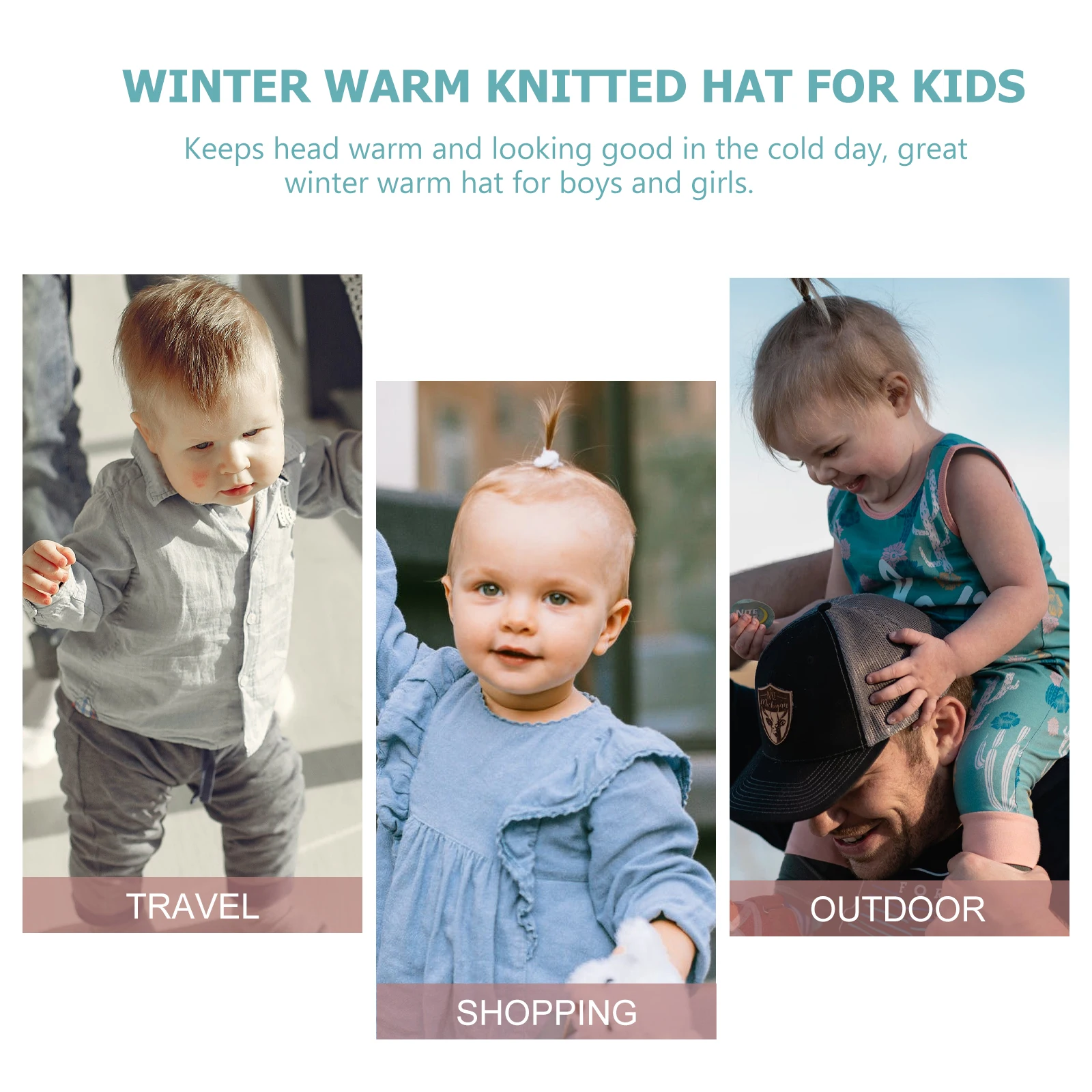 Children Knitted Hat Kids Boys Girls Warm Yarn Hats Bow Decor Furry Balls Winter Soft Comfortable Elastic Travel Outing
Children Knitted Hat Kids Boys Girls Warm Yarn Hats Bow Decor Furry Balls Winter Soft Comfortable Elastic Travel Outing