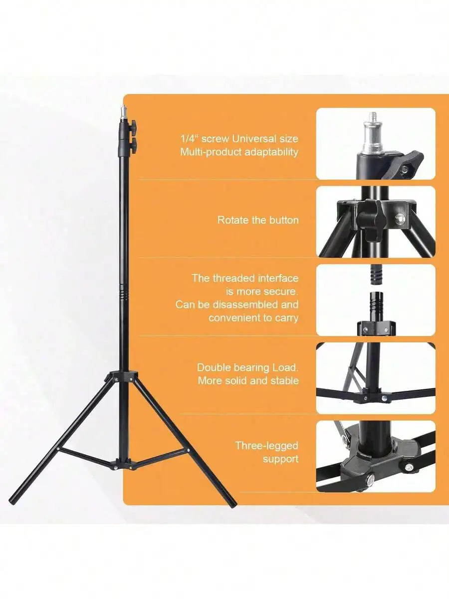 10 Inch LED Ring Light With 160cm Adjustable Tripod Stand And Phone Clip USB Powered 3 Color Modes
10 Inch LED Ring Light With 160cm Adjustable Tripod Stand And Phone Clip USB Powered 3 Color Modes