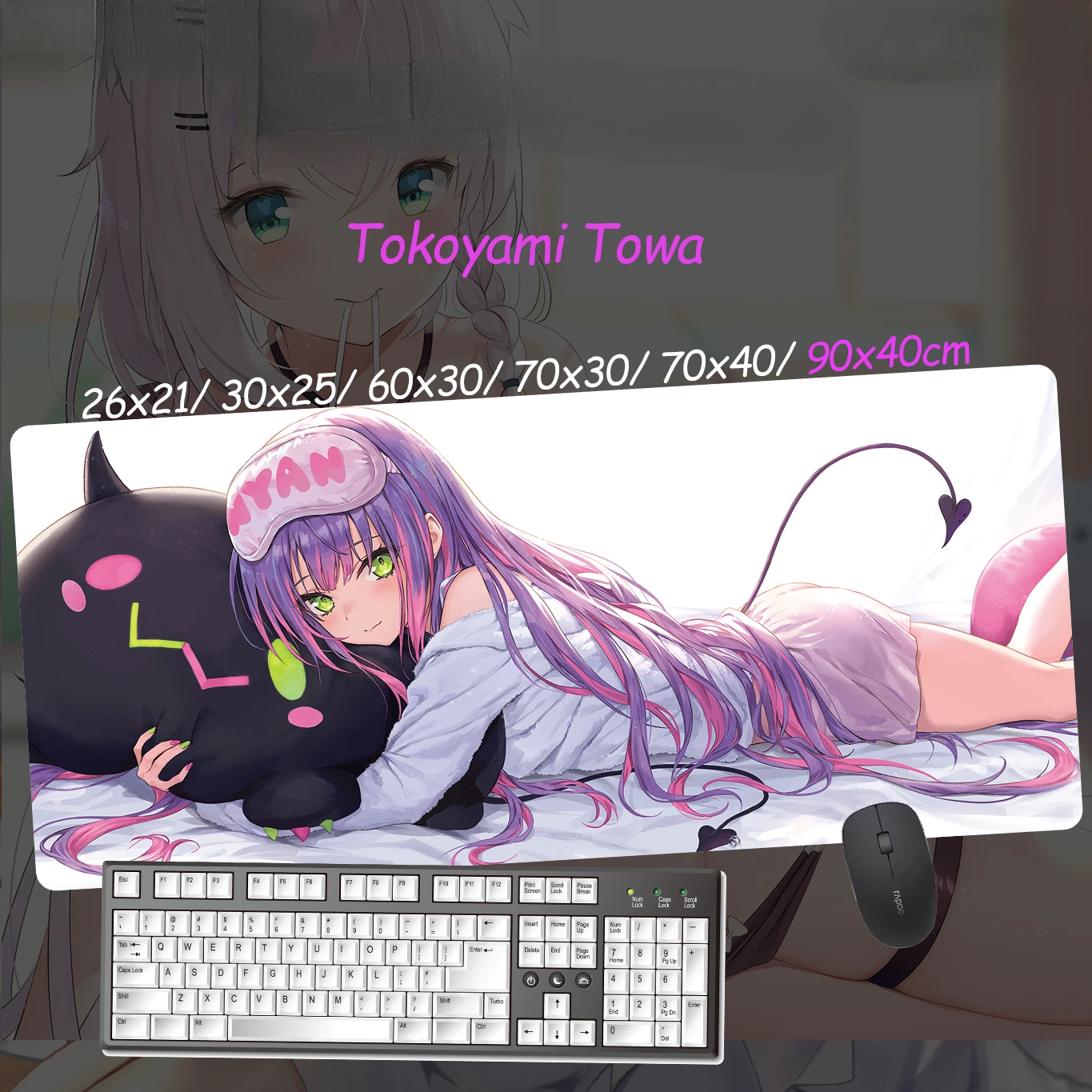 Anime Custom Design XXL Mouse Pad Hololive Vtuber Theme Tokoyami Towa Gamer Sexy Girl Large Desk Mat Computer Gaming Accessories
Anime Custom Design XXL Mouse Pad Hololive Vtuber Theme Tokoyami Towa Gamer Sexy Girl Large Desk Mat Computer Gaming Accessories