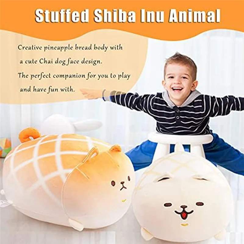 ABUM-Stuffed Animal Shiba Inu Plush , Soft Dog Shape Pineapple-Bun Bread Pillow, Cute Akita- Best Gifts Durable 30Cm Whit
ABUM-Stuffed Animal Shiba Inu Plush , Soft Dog Shape Pineapple-Bun Bread Pillow, Cute Akita- Best Gifts Durable 30Cm Whit