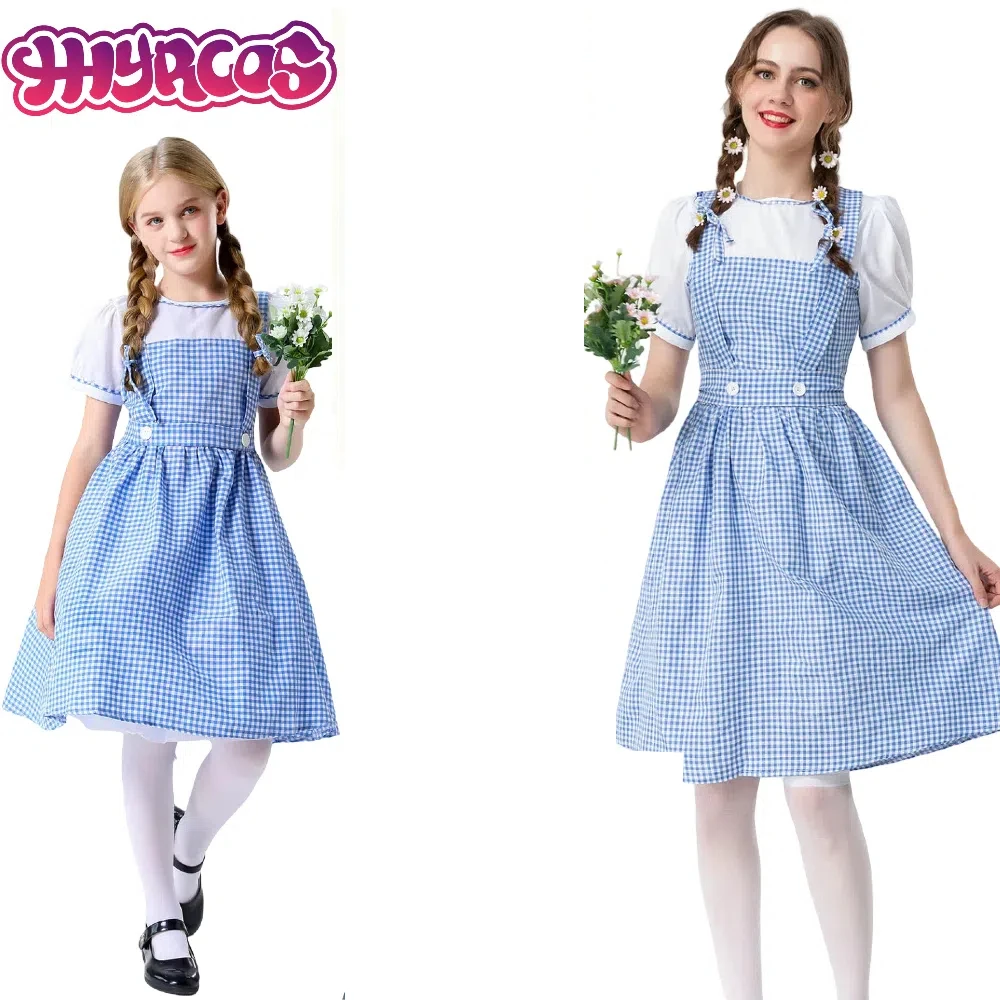 Dorothy Gale Cosplay CostumeTraditional Alice Blue Plaid For Dorothy Wizard Oktoberfest Dirndl Dress Costume Halloween Party
Dorothy Gale Cosplay CostumeTraditional Alice Blue Plaid For Dorothy Wizard Oktoberfest Dirndl Dress Costume Halloween Party