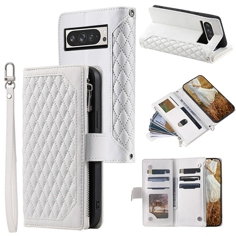 Для Google Pixel 9 8 7 6 Pro 5G кожаный чехол-кошелек на молнии через плечо Pixel 9 Pro XL роскошный чехол-книжка Pixel 8A 7A 6A Funda 
Для Google Pixel 9 8 7 6 Pro 5G кожаный чехол-кошелек на молнии через плечо Pixel 9 Pro XL роскошный чехол-книжка Pixel 8A 7A 6A Funda