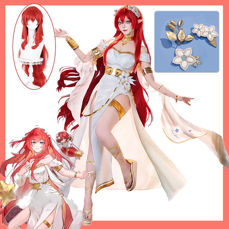 Honkai Star Rail Tribios Cosplay Costume: Tribios Red Wig and Holy Maiden of Janusopolis Amphoreus Outfit for Women
Honkai Star Rail Tribios Cosplay Costume: Tribios Red Wig and Holy Maiden of Janusopolis Amphoreus Outfit for Women