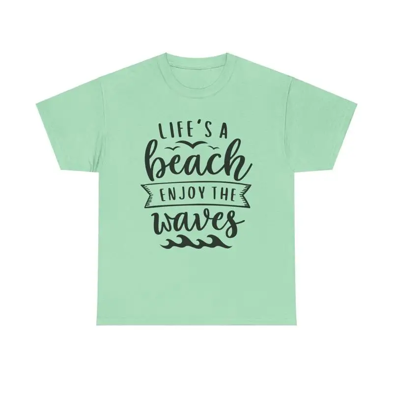 Футболка Life s A Beach Enjoy The Waves для летних каникул, океан, пляж, отдых, цитата
Футболка Life s A Beach Enjoy The Waves для летних каникул, океан, пляж, отдых, цитата