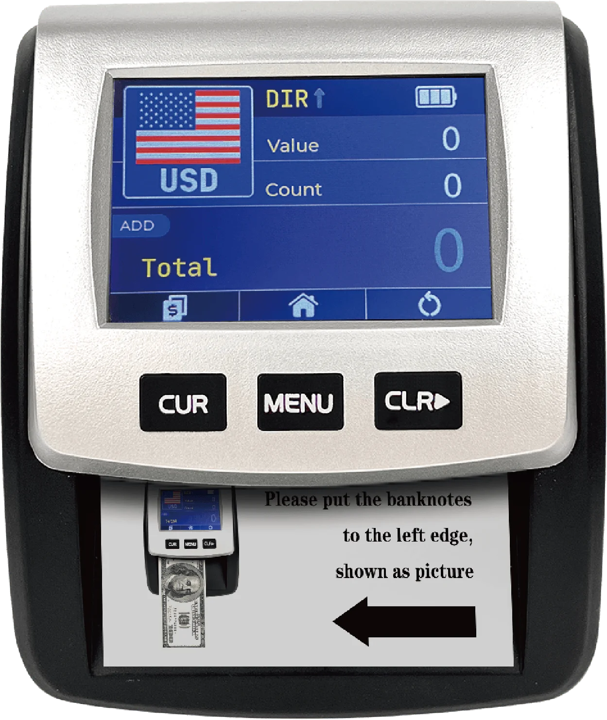 New Arrival Bank Grade 3.5" TFT Color Display High-Speed Double-Detection MG UV IR Multi-Currency Bill
New Arrival Bank Grade 3.5" TFT Color Display High-Speed Double-Detection MG UV IR Multi-Currency Bill